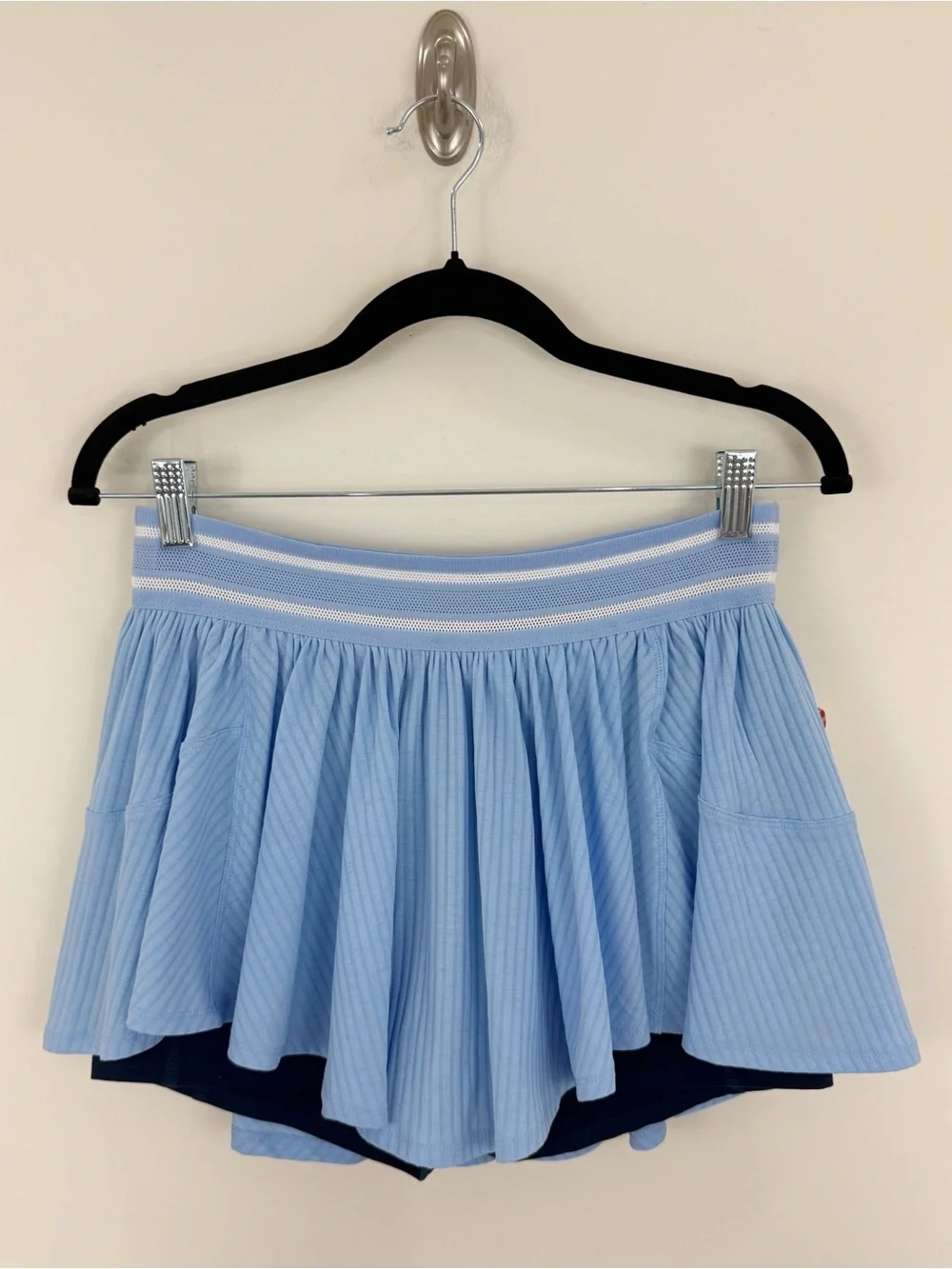 Free People Movement Blue Sultry Tennis Skort Skirt Size Medium NWT